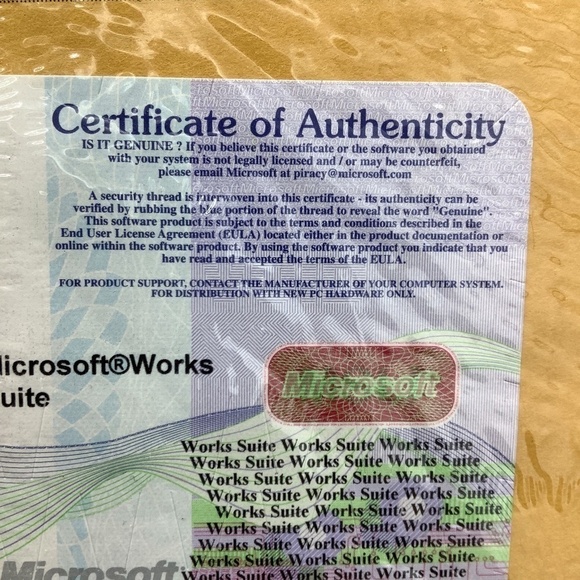 NEW Old Stock Microsoft Works Suite 2001 Encarta Set of 6 CDs SEALED - Picture 7 of 9